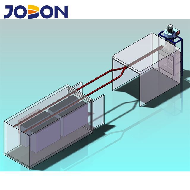 Línea de recubrimiento en polvo manual