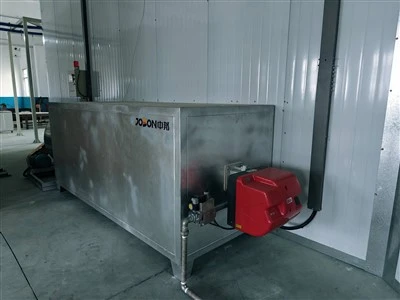 Sistema de calefacción a gas para horno de curado en línea de recubrimiento en polvo